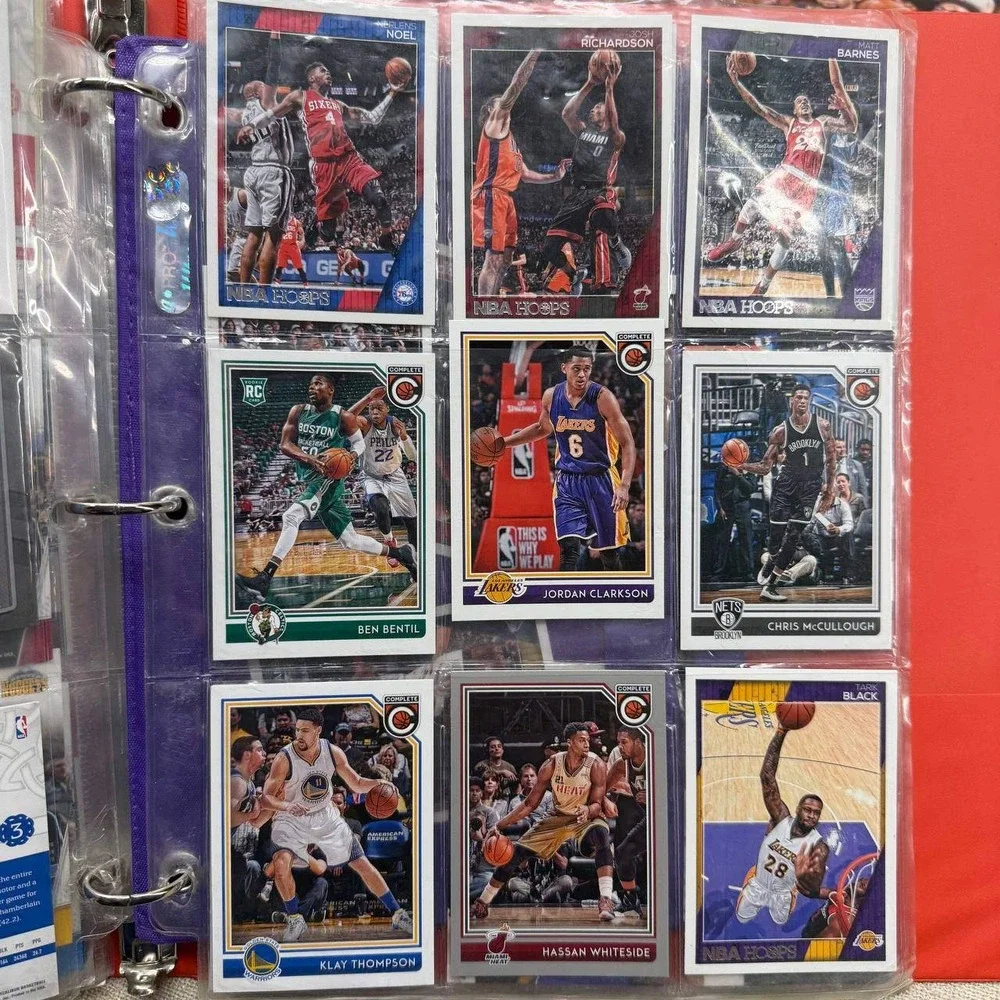 NBA Basketball Card Lot Panini Hoops Donruss Threads Rookie Cards Albums